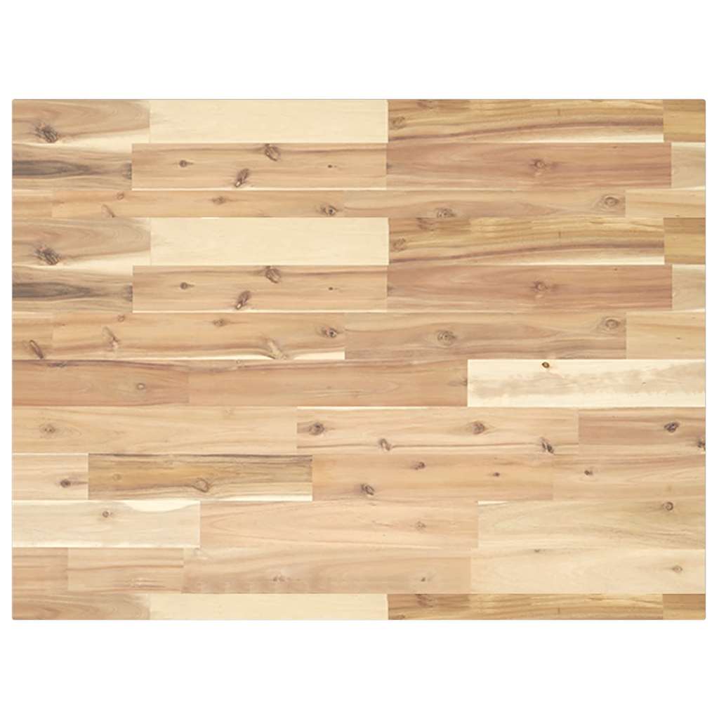 Bordplate rektangulær 100x60x2 cm heltre akasie