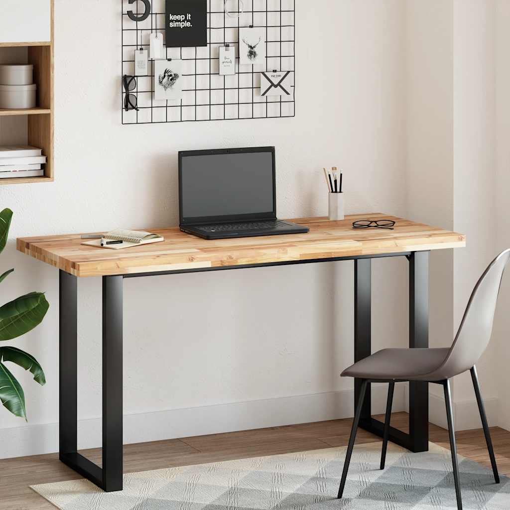 Bordplate rektangulær 140x60x4 cm heltre akasie