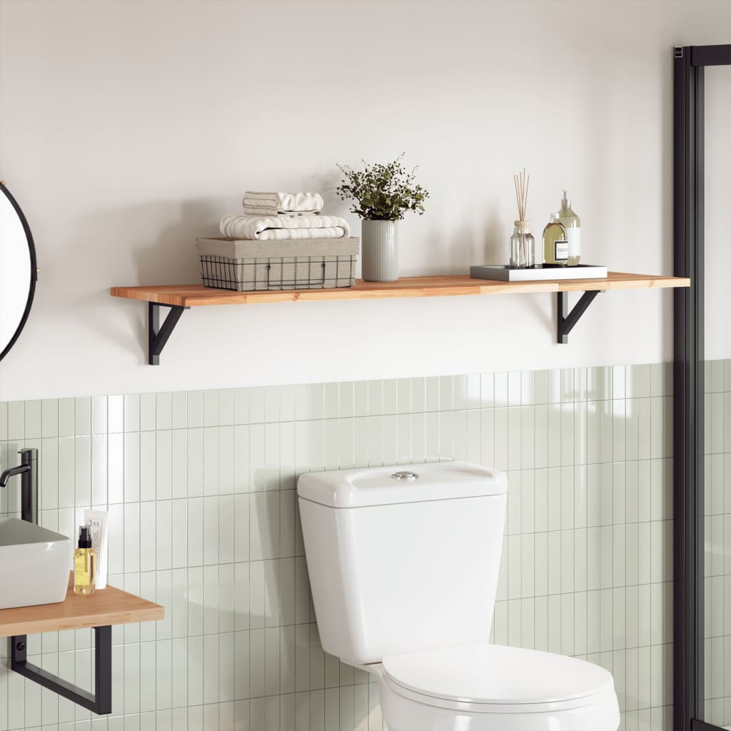 Bordplate rektangulær 120x40x2 cm heltre akasie