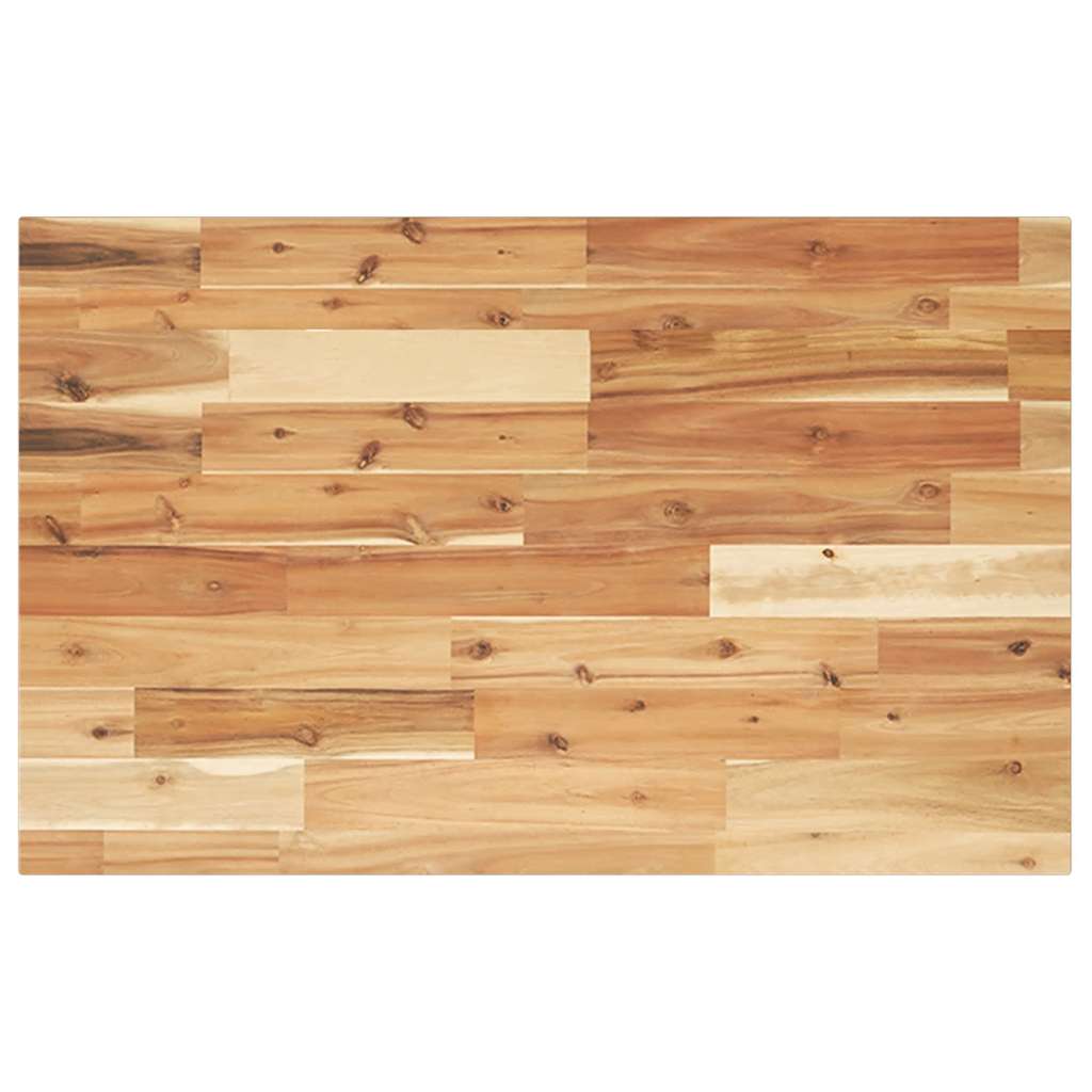Bordplate rektangulær 100x50x2 cm heltre akasie