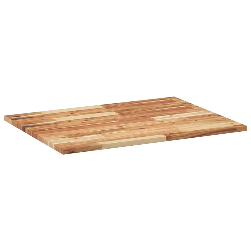 Bordplate rektangulær 100x60x2 cm heltre akasie
