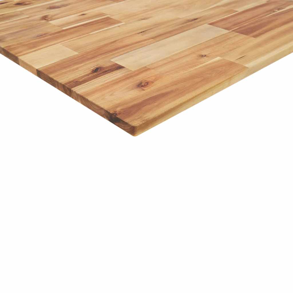 Bordplate rektangulær 100x80x2 cm heltre akasie