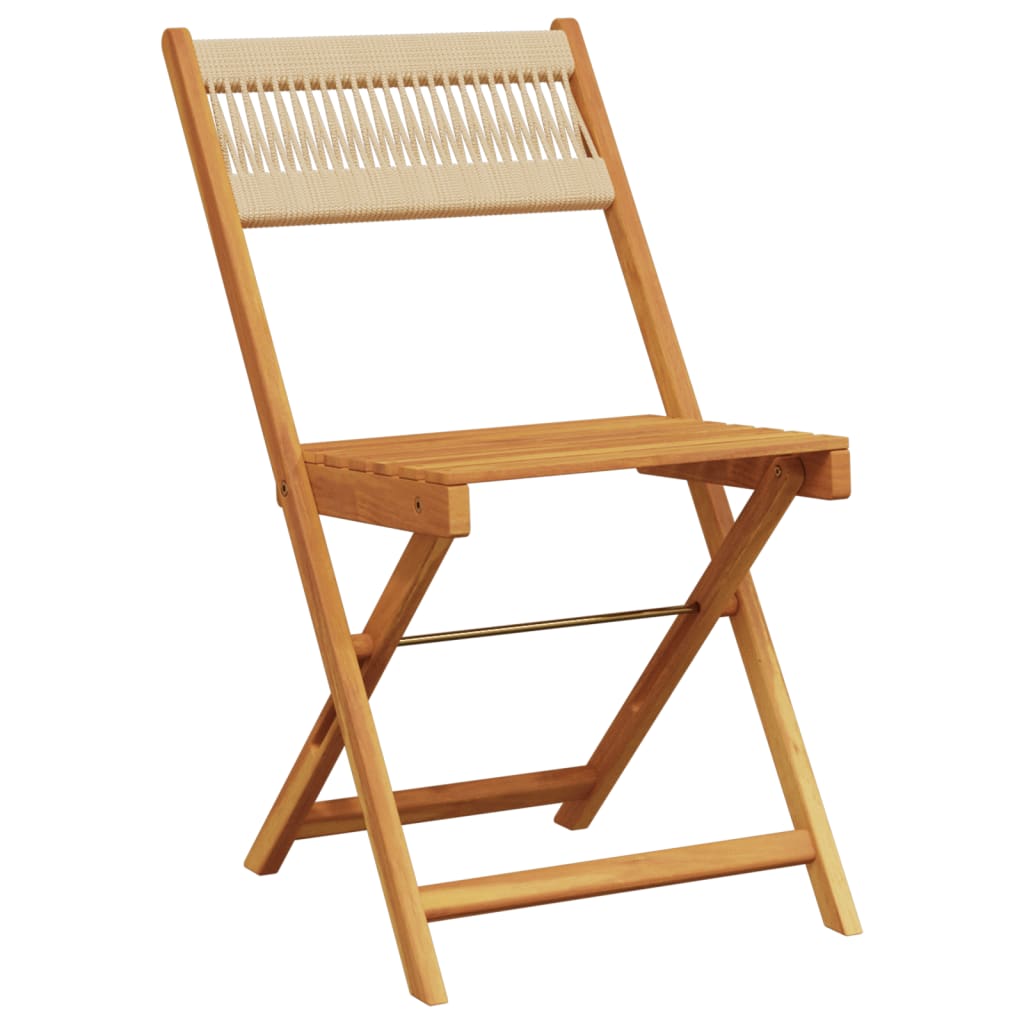 Hagespisegruppe 5 deler beige polypropylen og heltre