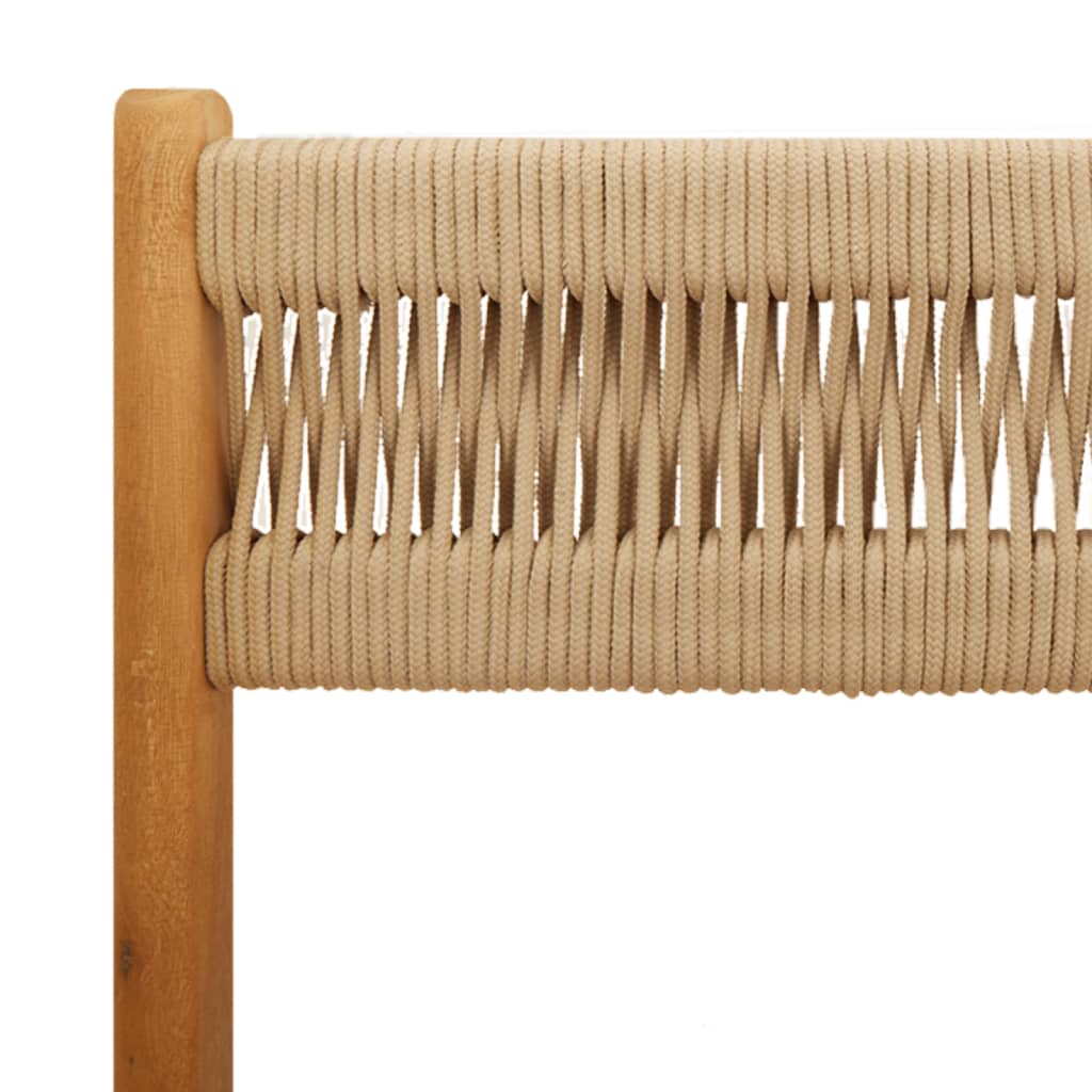Hagespisegruppe 5 deler beige polypropylen og heltre