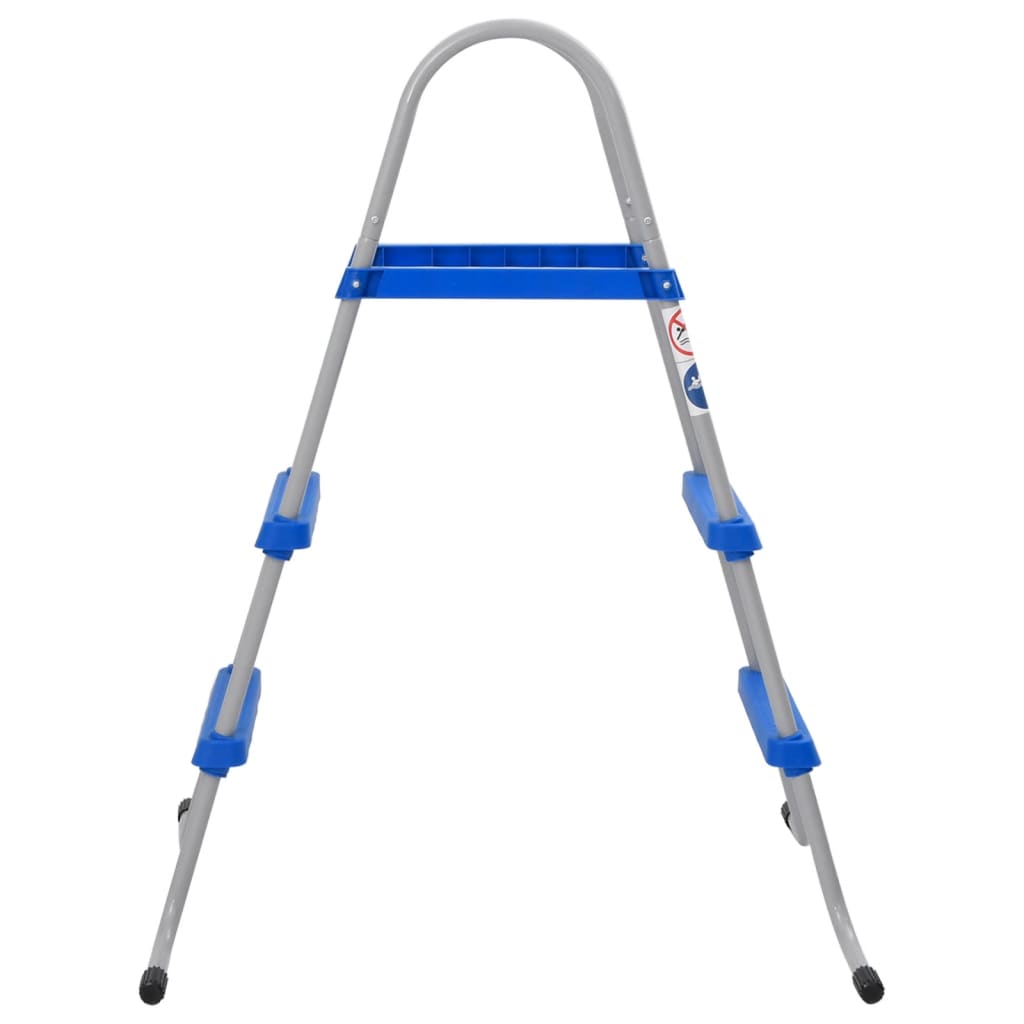 Bassengstige for frittstående basseng 84 cm stål og plast vidaXL