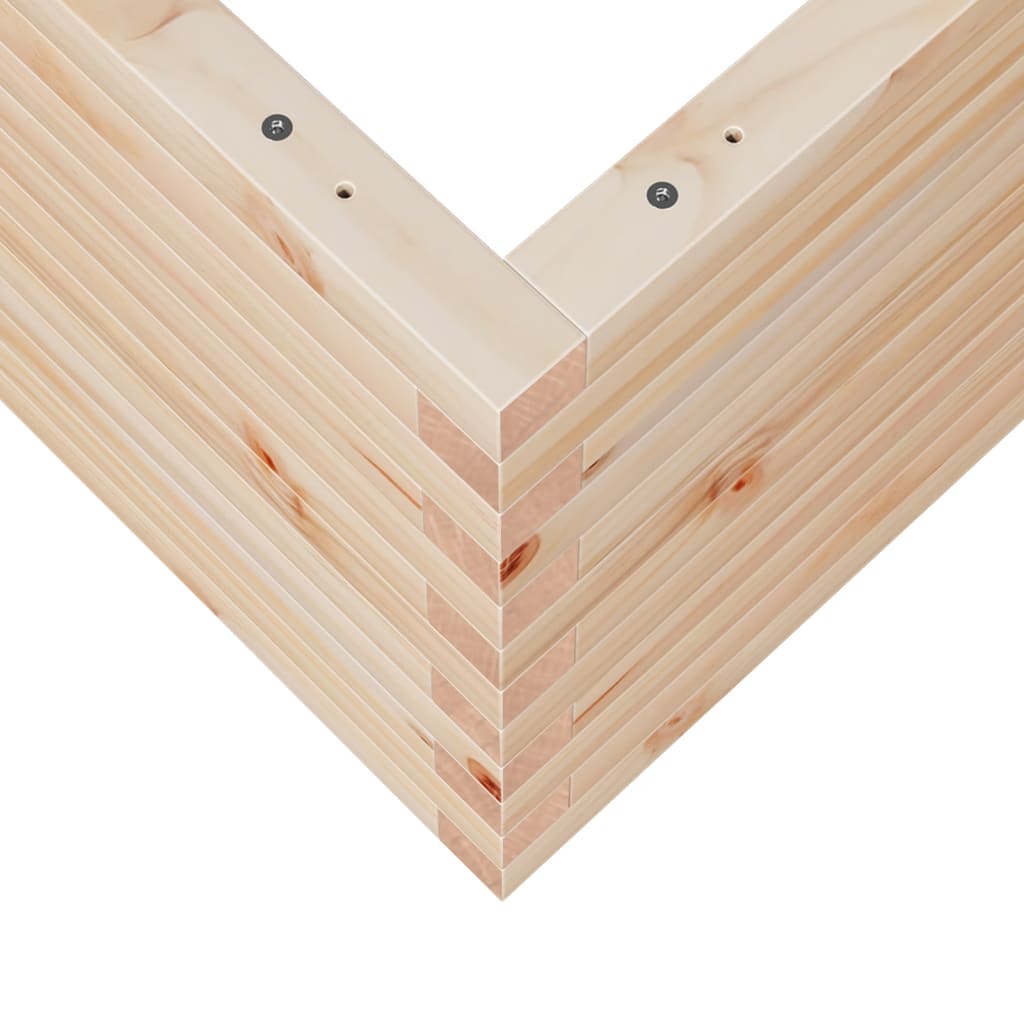 Plantekasse 50x50x46 cm heltre furu