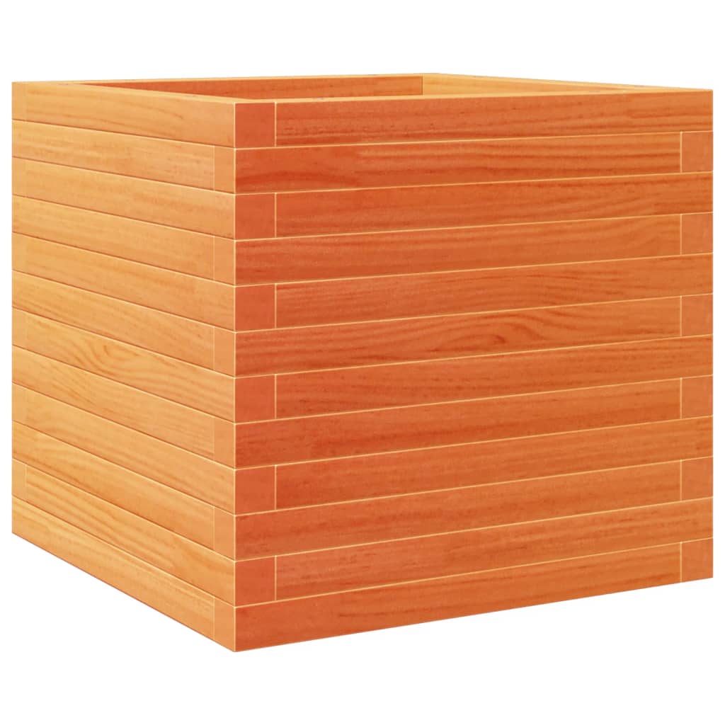 Hageplantekasse voksbrun 50x50x46 cm heltre furu