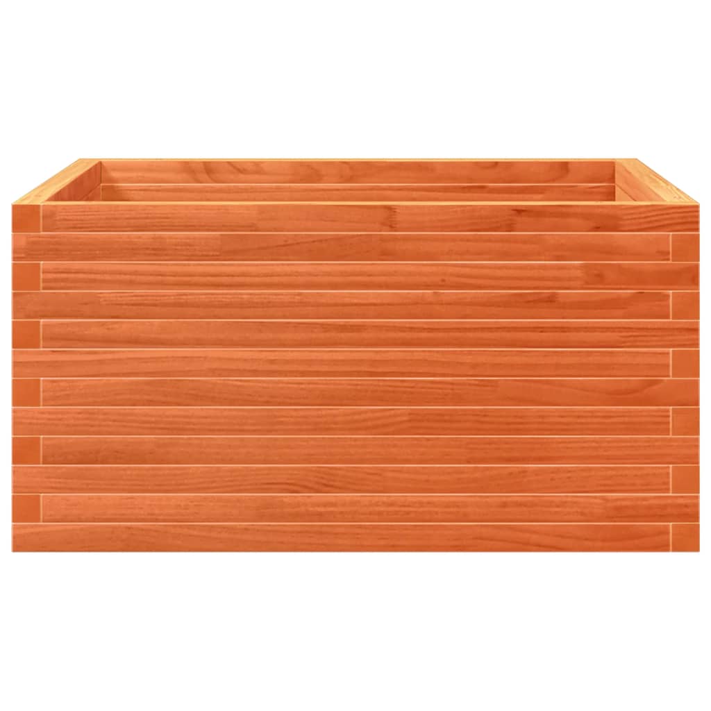 Hageplantekasse voksbrun 90x90x46 cm heltre furu