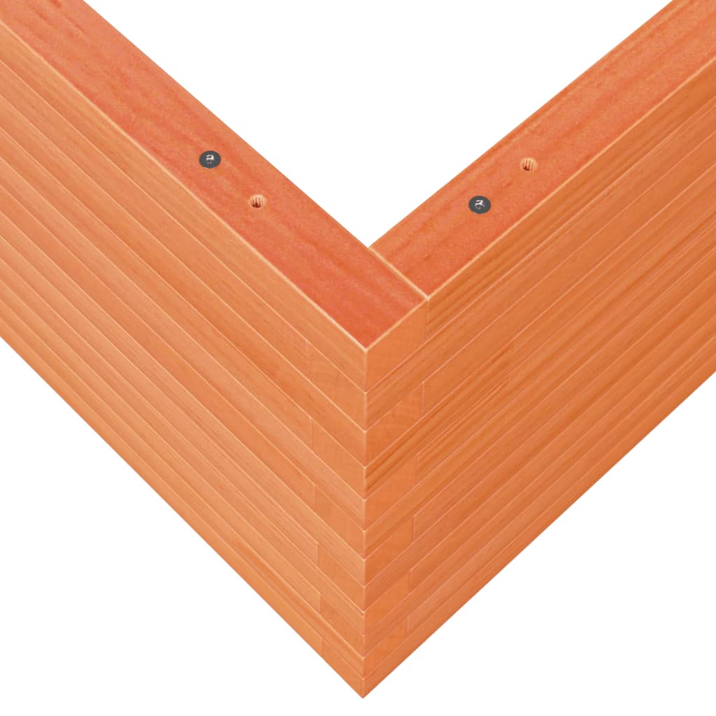 Plantekasse voksbrun 110x110x46 cm heltre furu