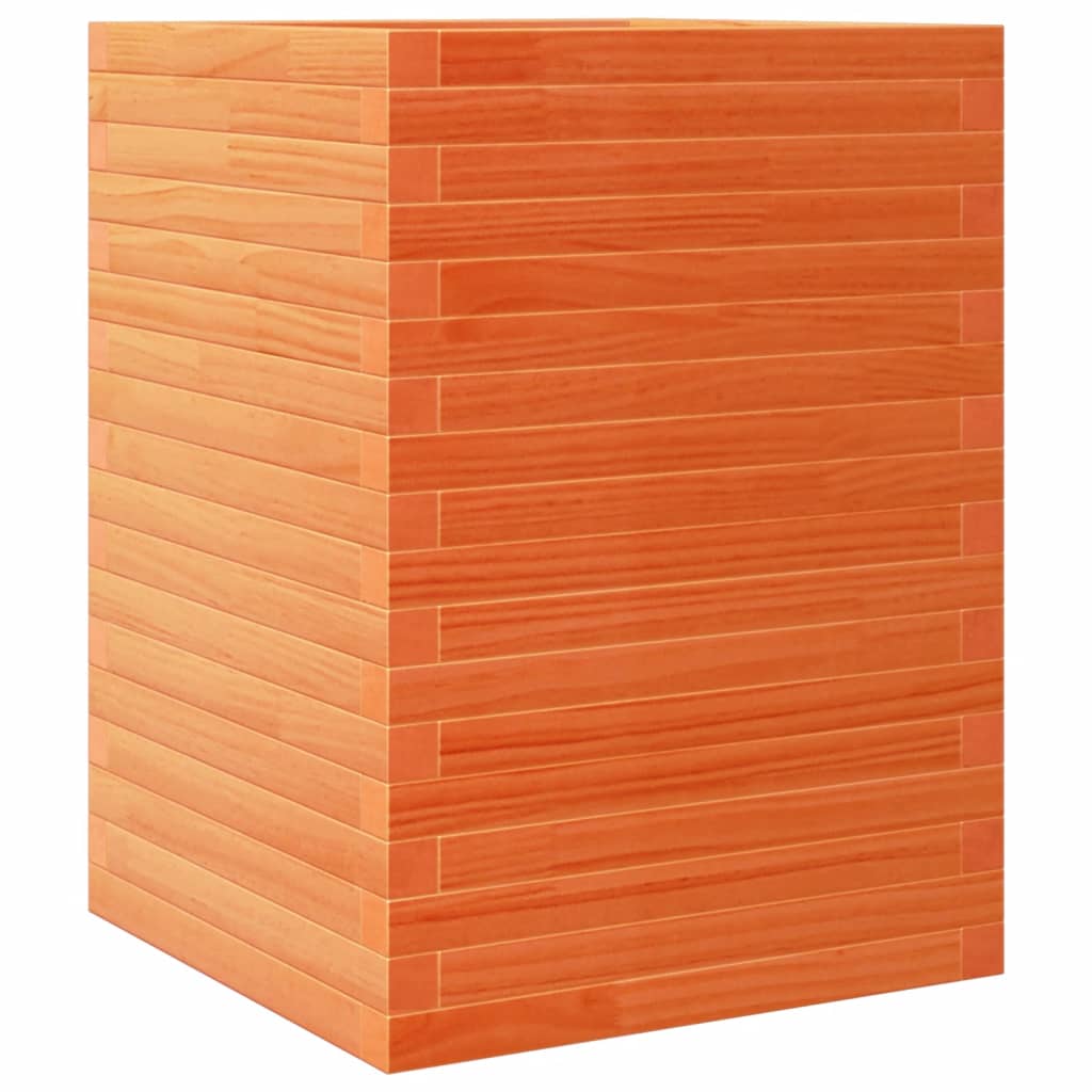 Plantekasse voksbrun 50x50x68,5 cm heltre furu
