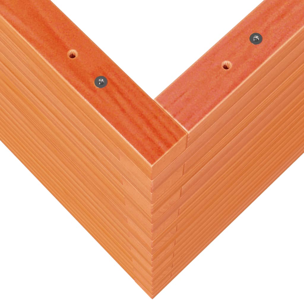 Plantekasse voksbrun 50x50x68,5 cm heltre furu
