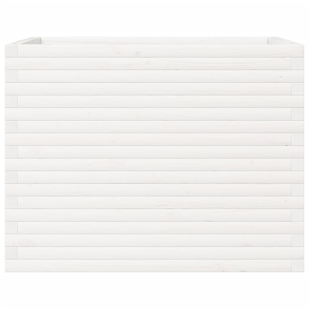 Plantekasse hvit 90x60x68,5 cm heltre furu