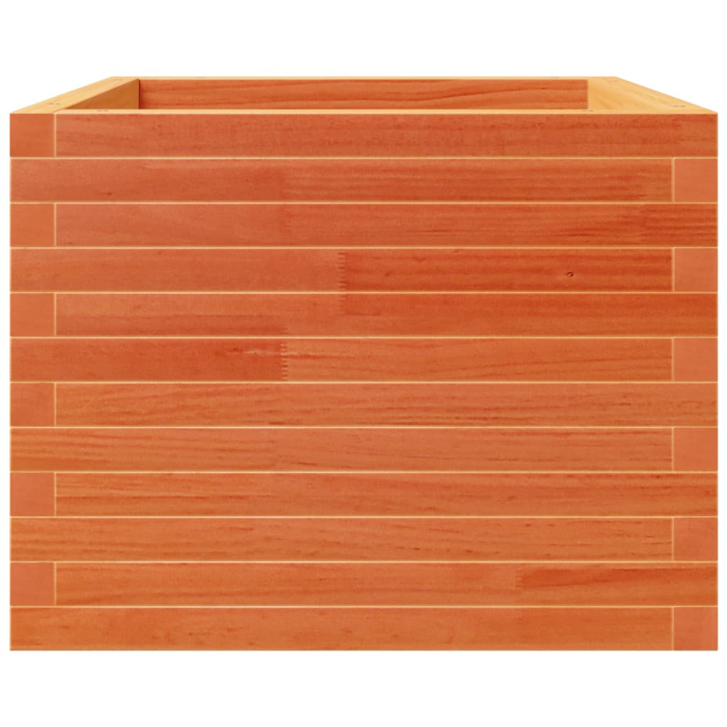 Plantekasse voksbrun 60x60x49,5 cm heltre furu