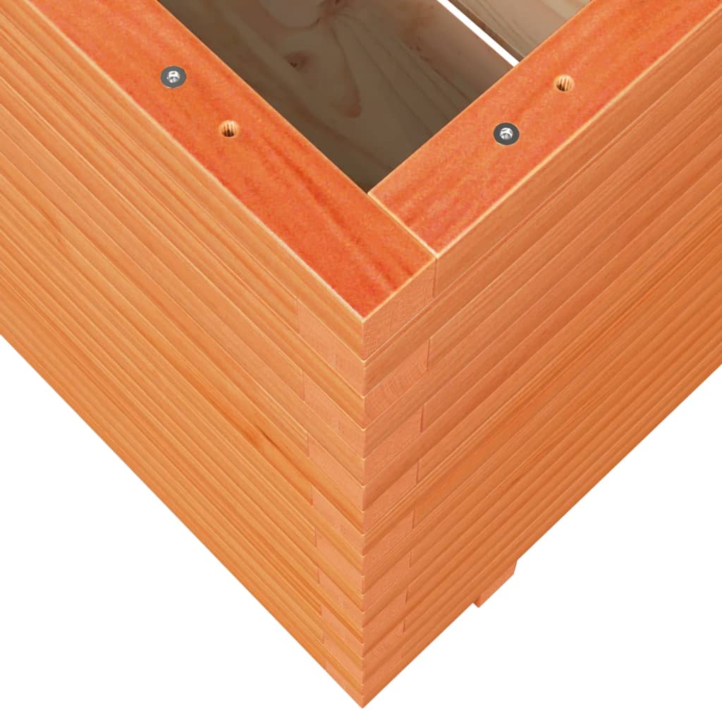 Plantekasse voksbrun 90x60x72,5 cm heltre furu