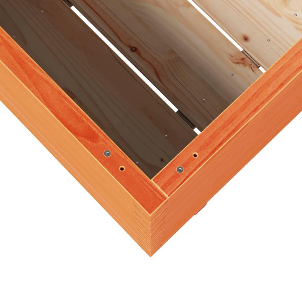 Plantekasse voksbrun 90x40x72 cm heltre furu