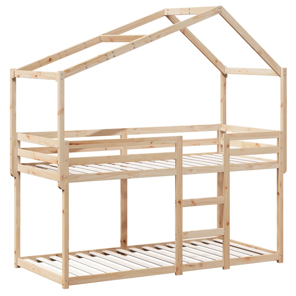 Køyeseng uten madrass 90x190 cm heltre furu