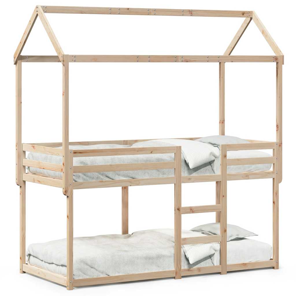 Køyeseng uten madrass 90x190 cm heltre furu