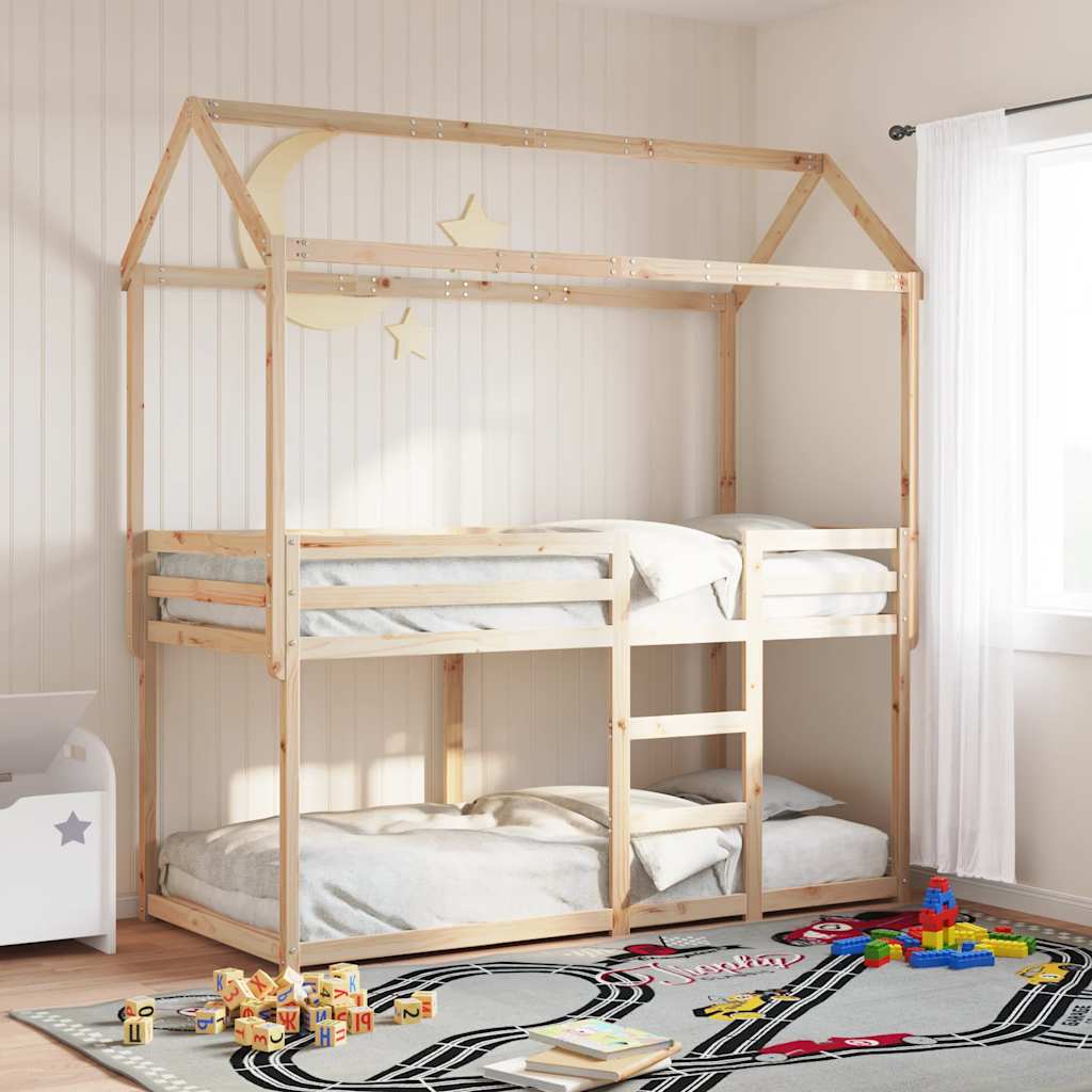 Køyeseng uten madrass 90x190 cm heltre furu