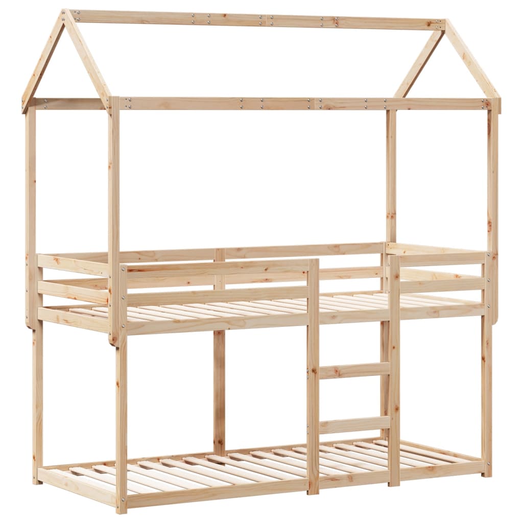 Køyeseng uten madrass 90x190 cm heltre furu