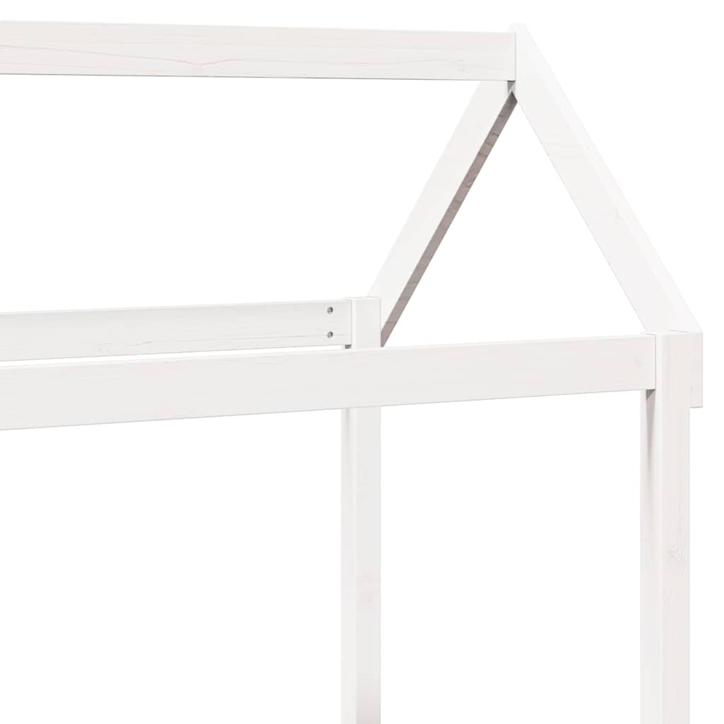 Dagseng med tak hvit 80x200 cm heltre furu
