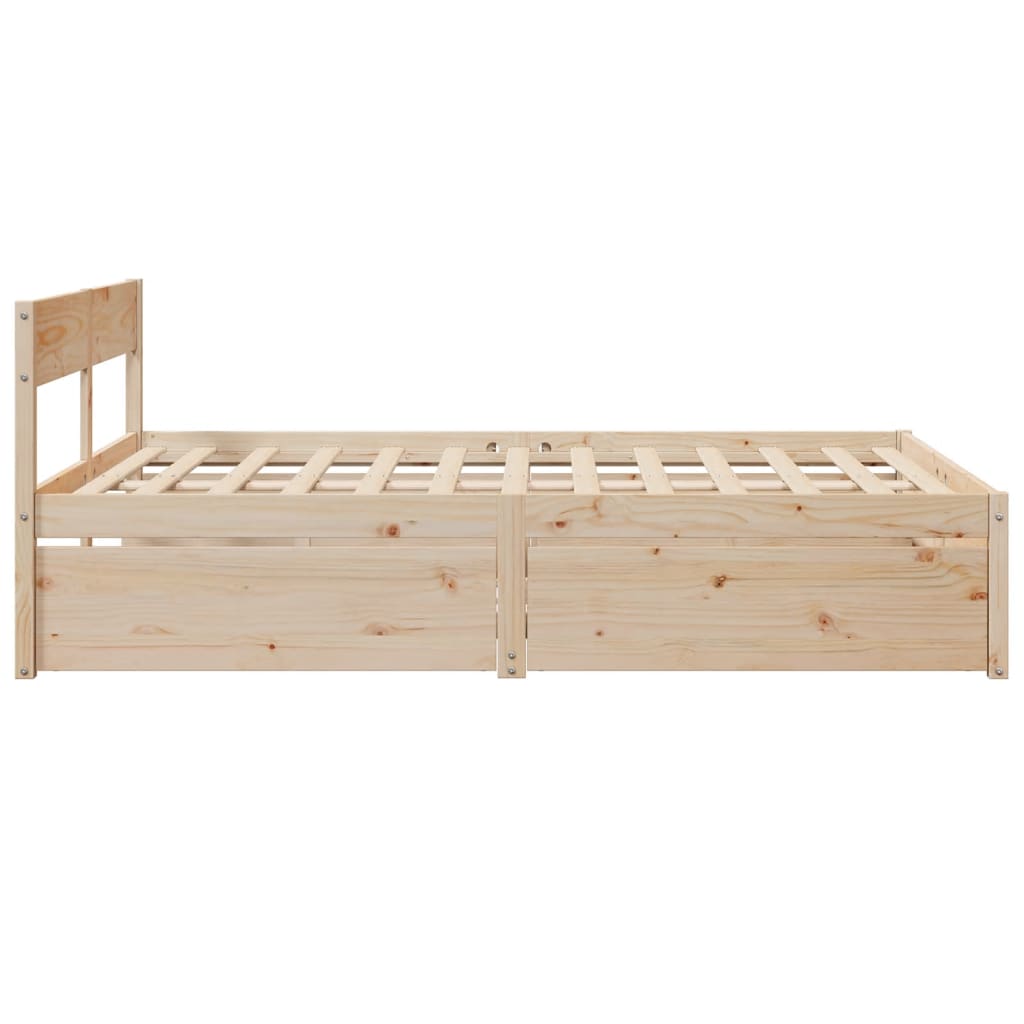 Sengeramme uten madrass 150x200 cm heltre furu