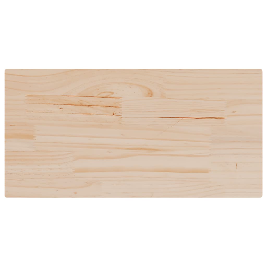 Bordplater 2 stk 70x35x1,7 cm rektangulær heltre furu