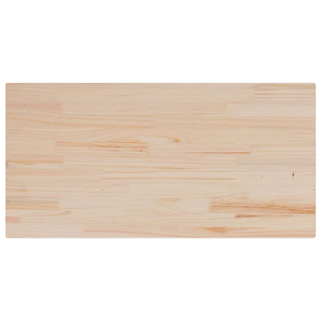 Bordplater 4 stk 100x50x1,7 cm rektangulær heltre furu vidaXL