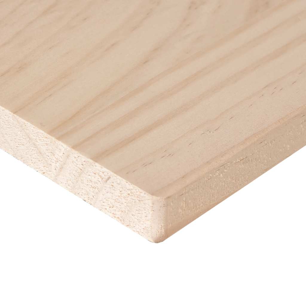 Bordplater 4 stk 100x50x1,7 cm rektangulær heltre furu vidaXL