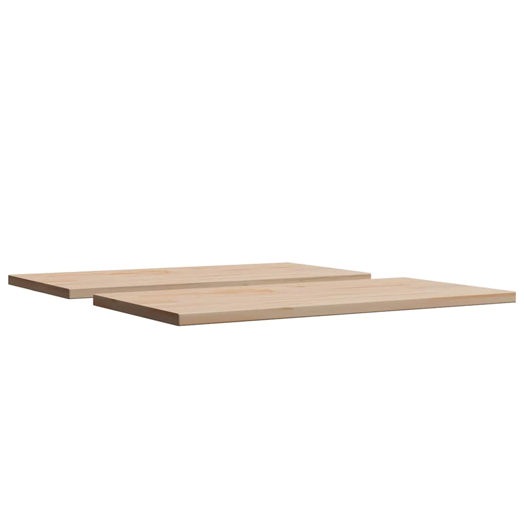 Bordplater 2 stk 60x30x2,5 cm rektangulær heltre furu
