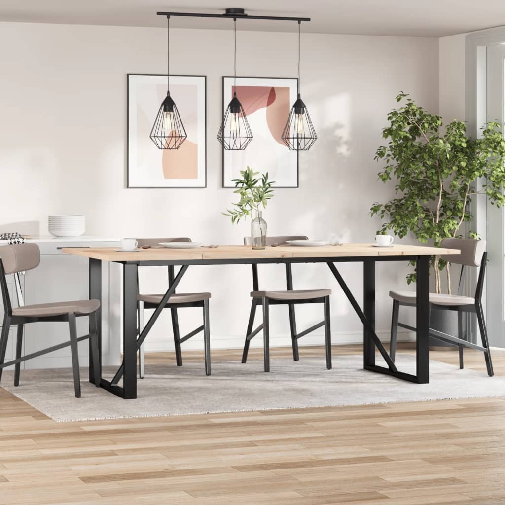 Bordplater 4 stk 100x50x2,5 cm rektangulær heltre furu