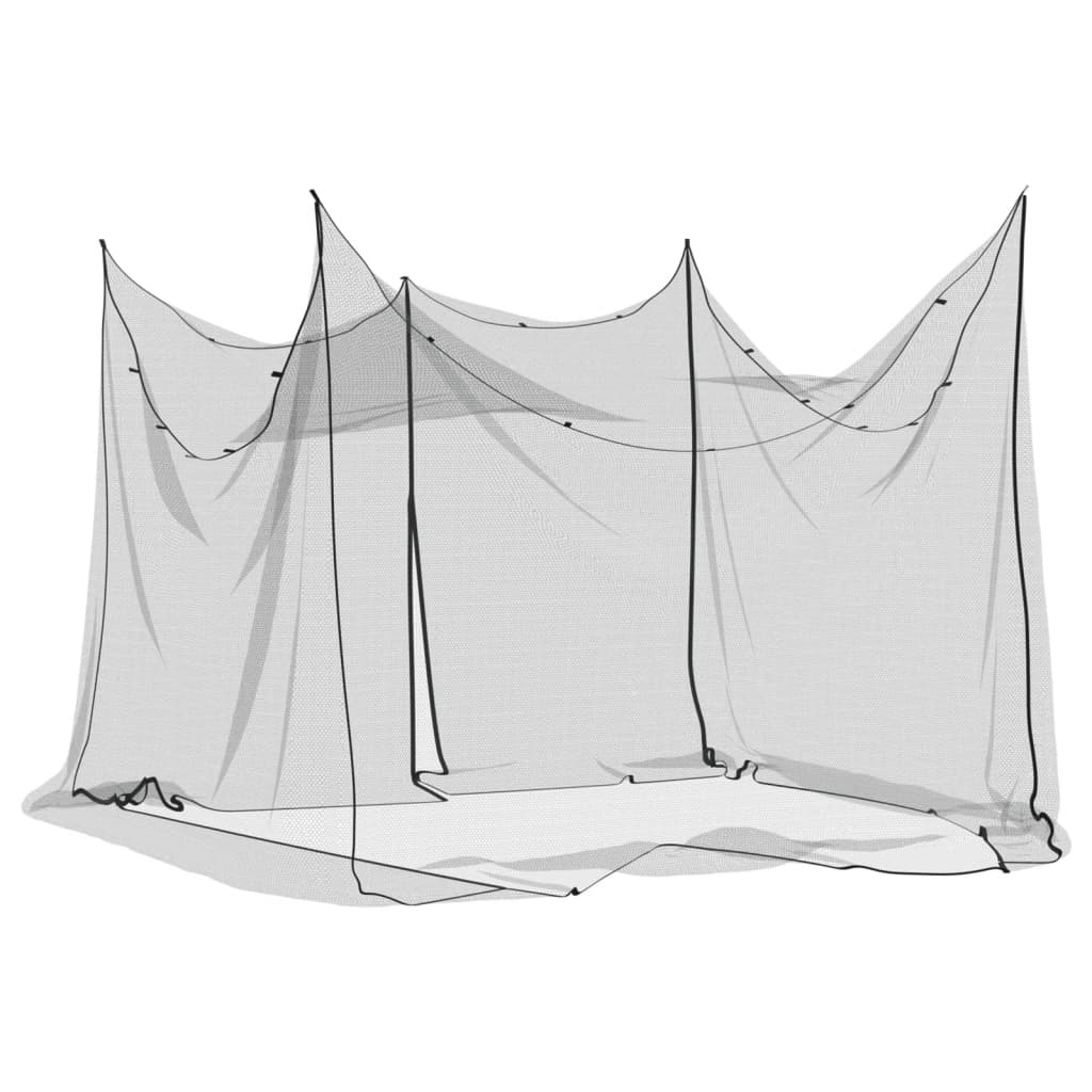 Myggnett for innendørs utendørs 156 netting svart 300x300x200cm