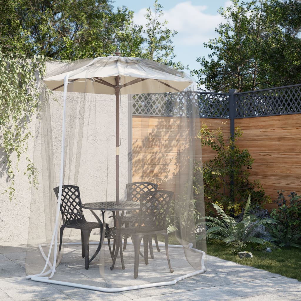 Myggnett for paraply 220 netting hvit Φ300x230 cm