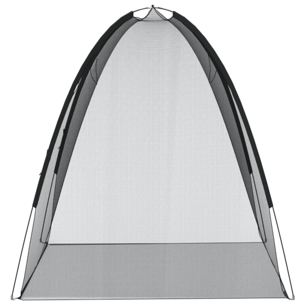 Mongolsk myggnett med dører 220 netting svart 200x120x130 cm