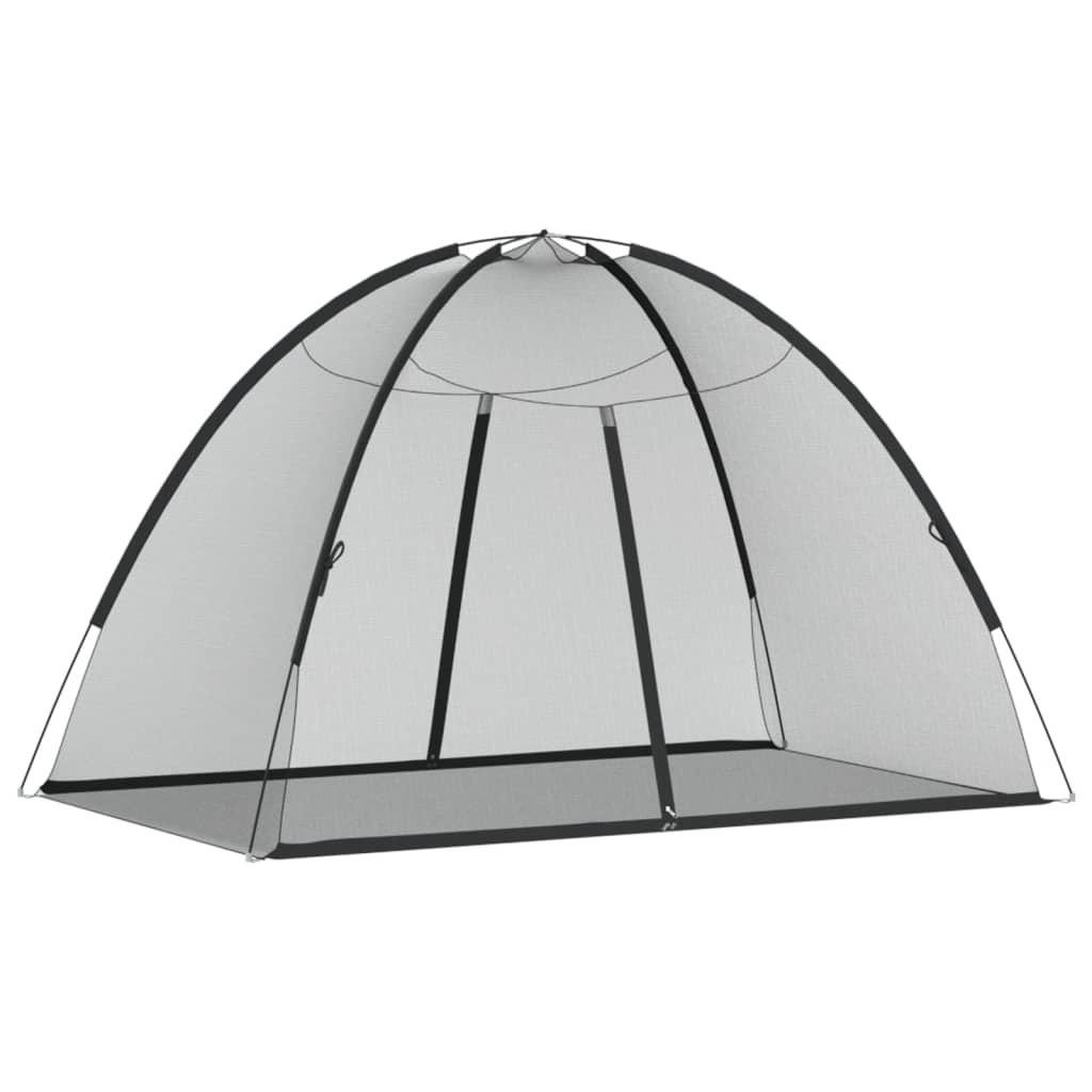 Mongolsk myggnett med dører 220 netting svart 200x120x130 cm