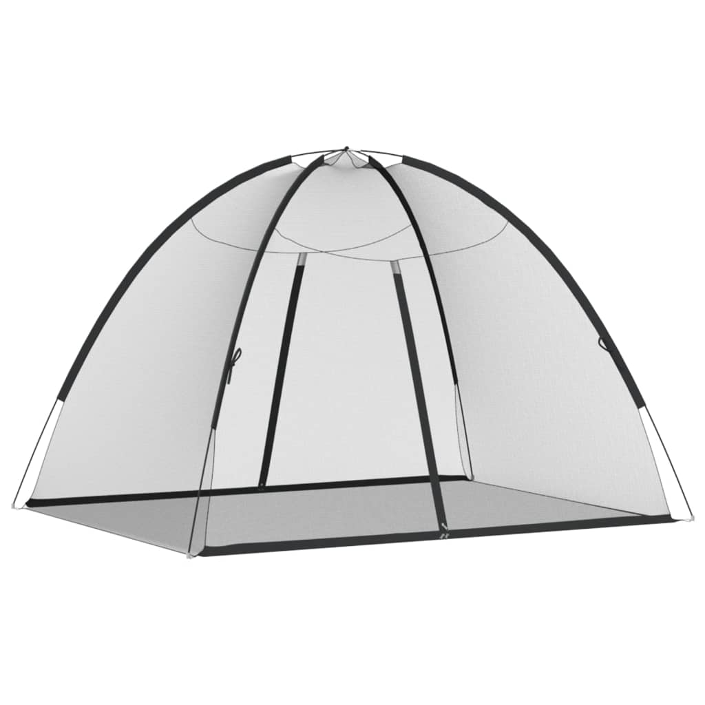Mongolsk myggnett med dører 220 netting svart 200x150x140 cm