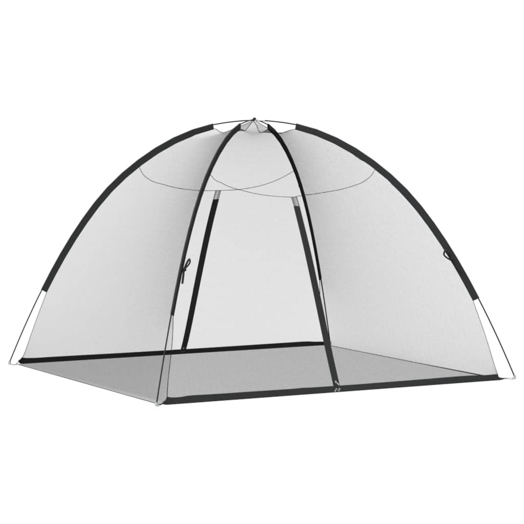 Mongolsk myggnett med dører 220 netting svart 200x180x135 cm
