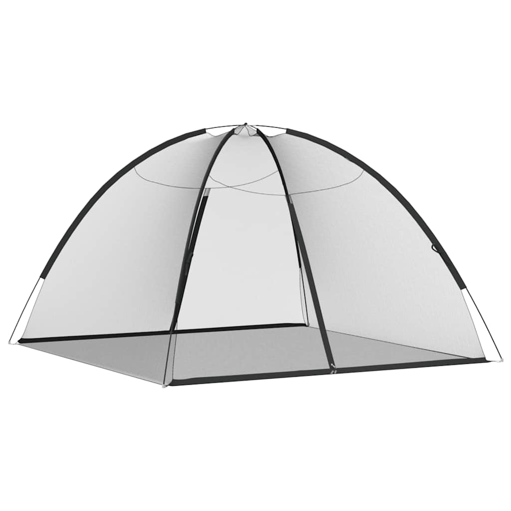 Mongolsk myggnett med dører 220 netting svart 200x200x135 cm
