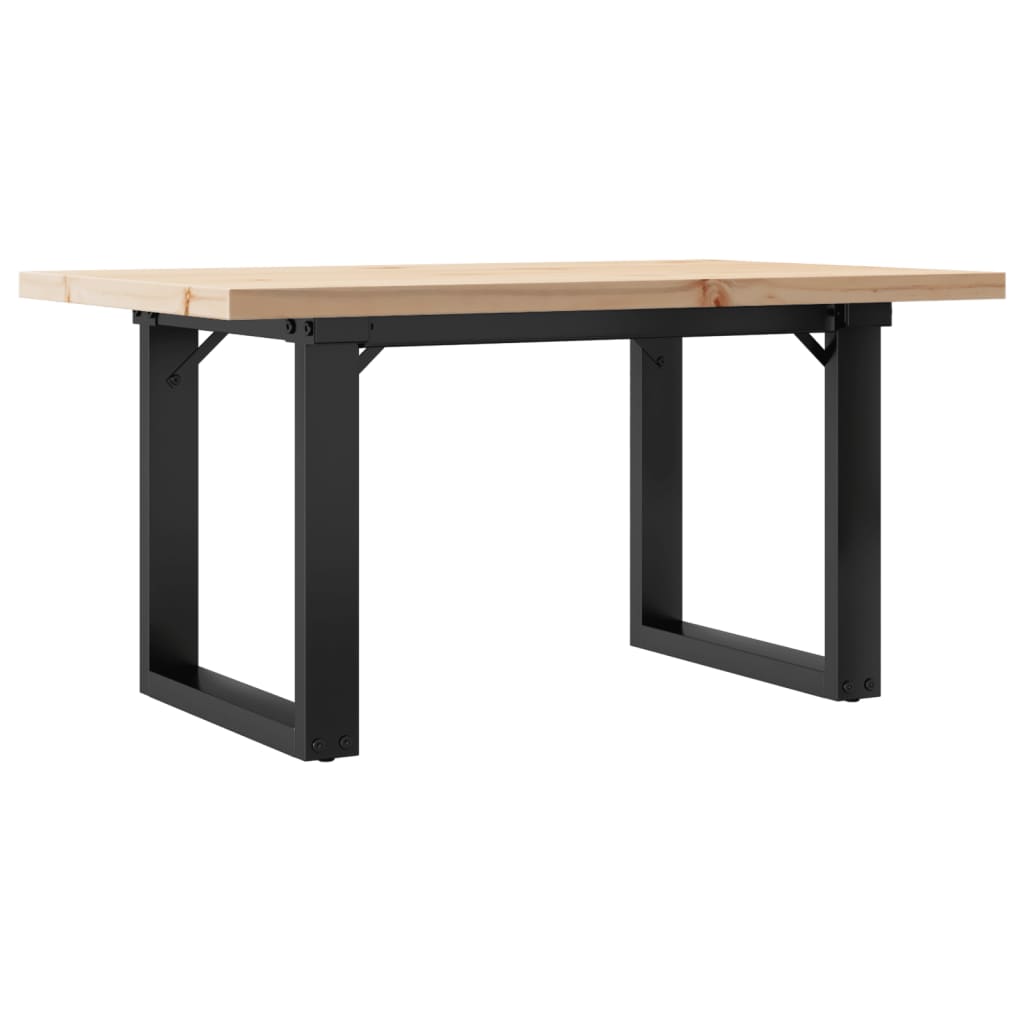 Salongbord O-ramme 80x50x40,5 cm heltre furu og stål