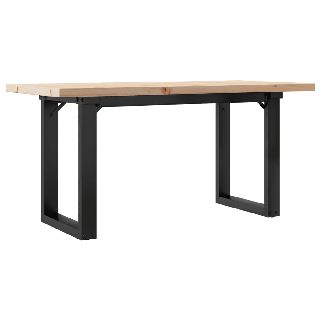Salongbord O-ramme 100x50x45,5 cm heltre furu og stål