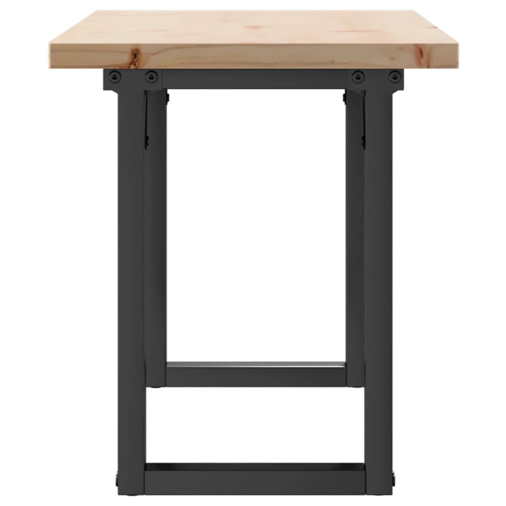 Salongbord O-ramme 110x40x45,5 cm heltre furu og stål