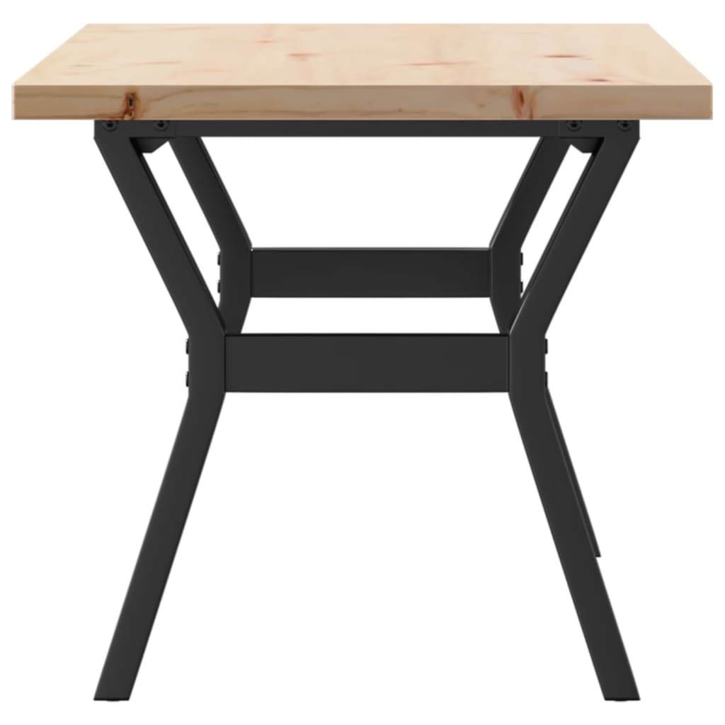 Salongbord Y-ramme 100x50x45,5 cm heltre furu og stål
