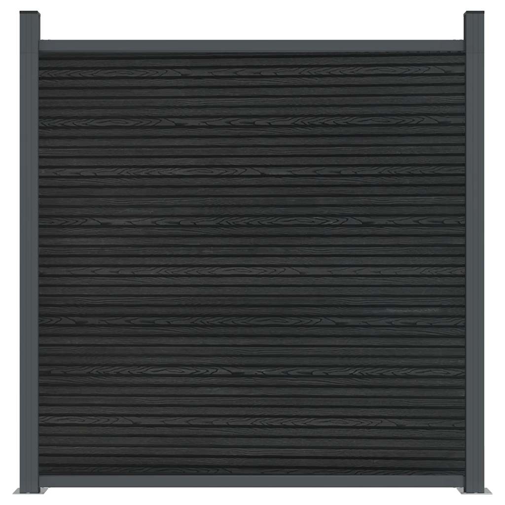 Gjerdepanel grå 353x186 cm WPC