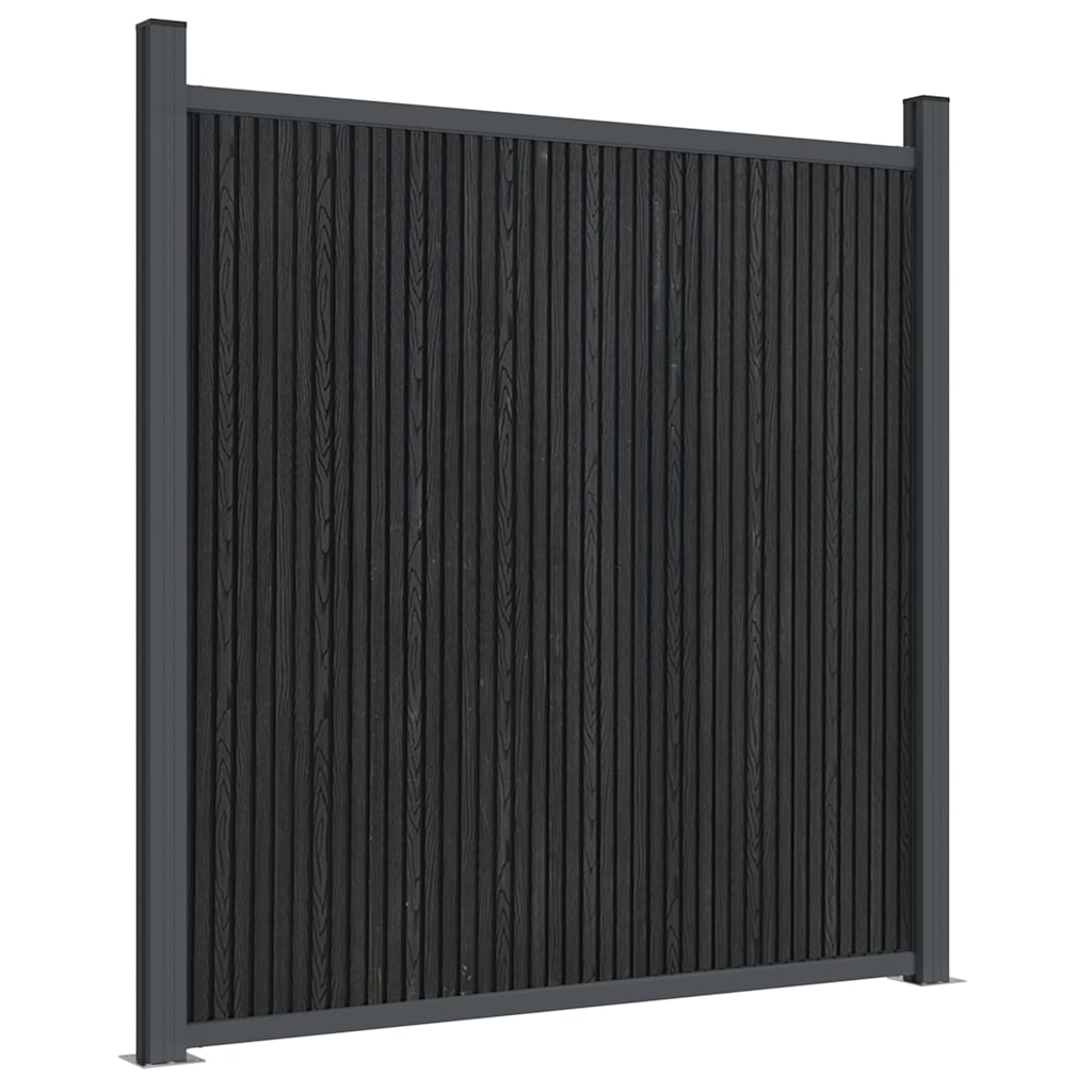 Gjerdepanel grå 699x186 cm WPC