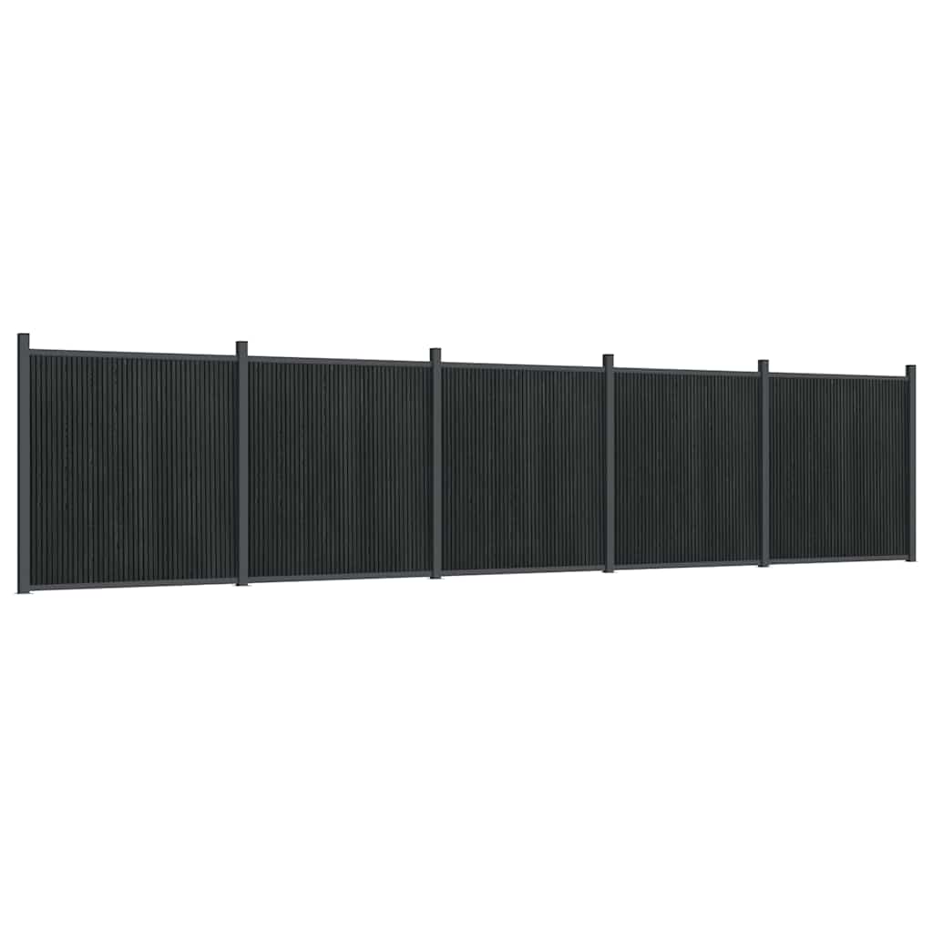 Gjerdepanel grå 872x186 cm WPC