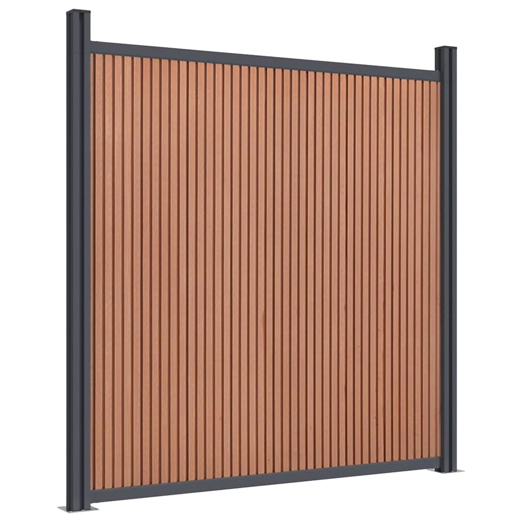 Gjerdepanel brun 526x186 cm WPC