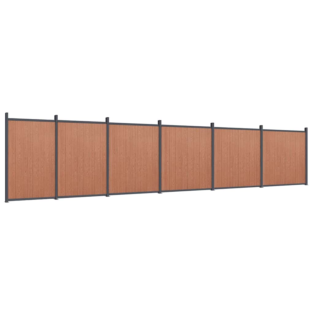 Gjerdepanel brun 1045x186 cm WPC