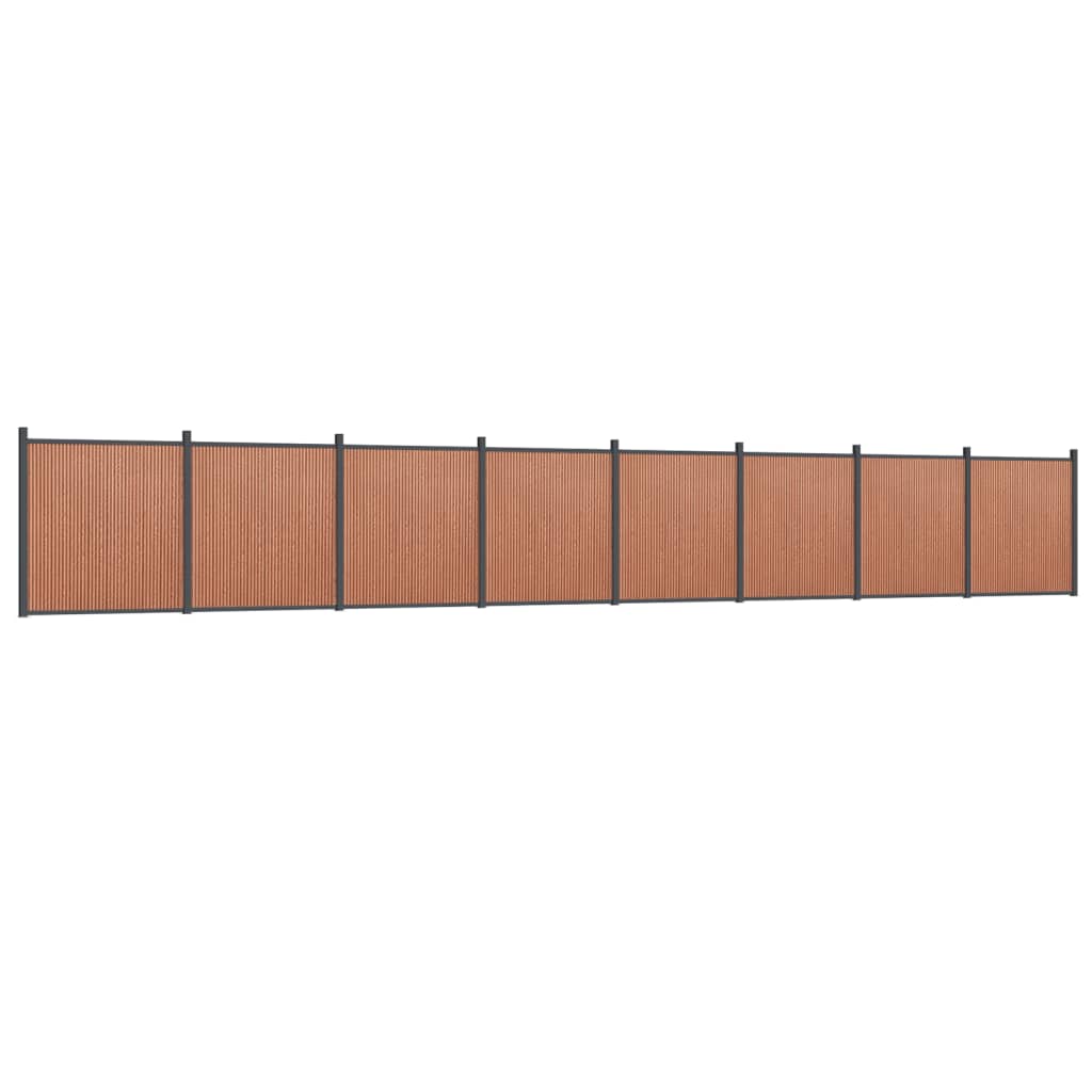 Gjerdepanel brun 1391x186 cm WPC