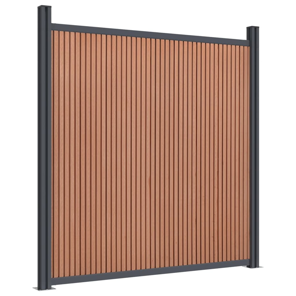 Gjerdepanel brun 1391x186 cm WPC