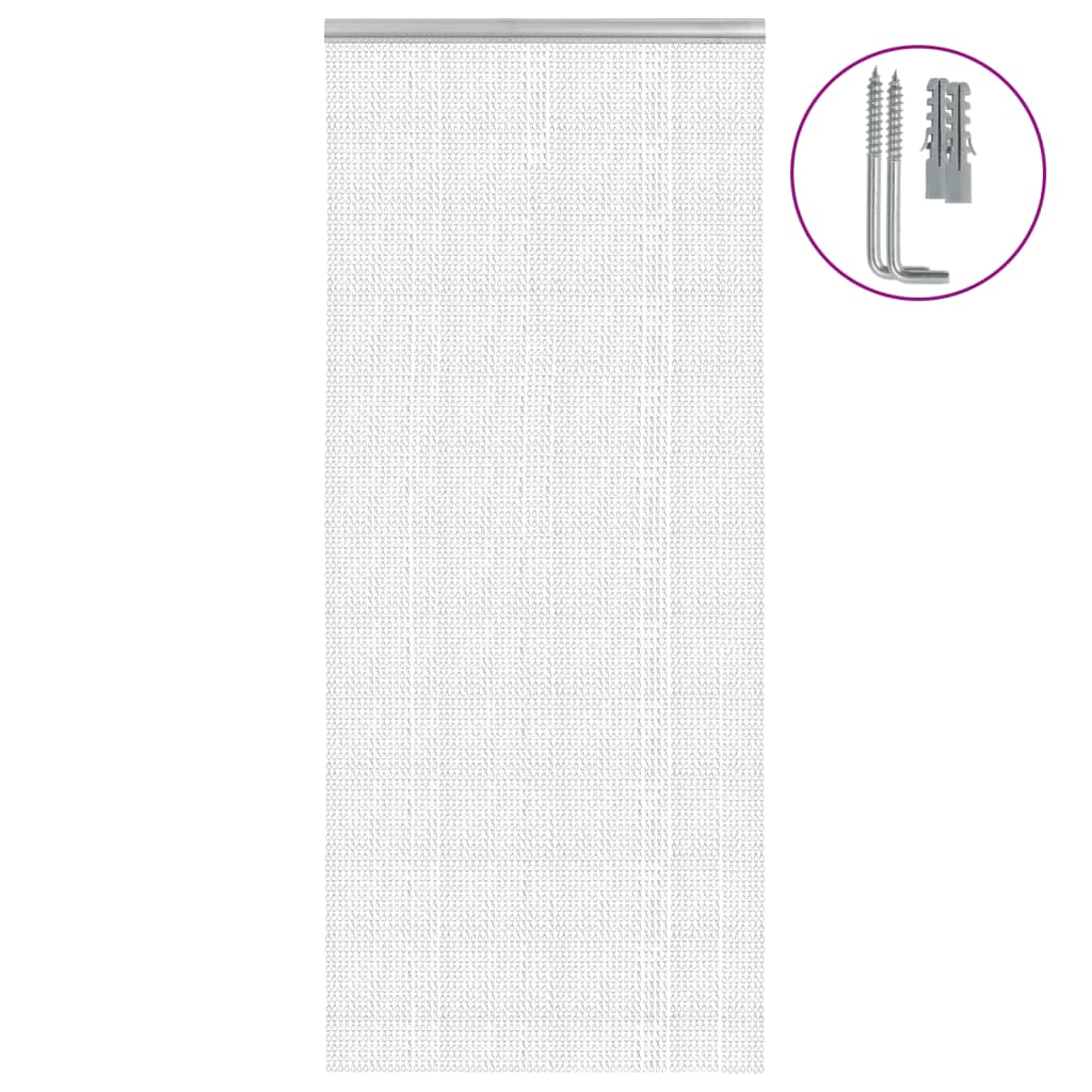 Fluenett med kjede 90x220 cm aluminium