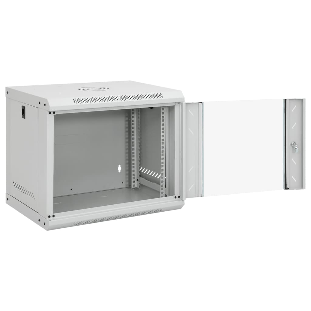 Nettverksskap 9U veggmontert 19" IP20 53x40x45 cm